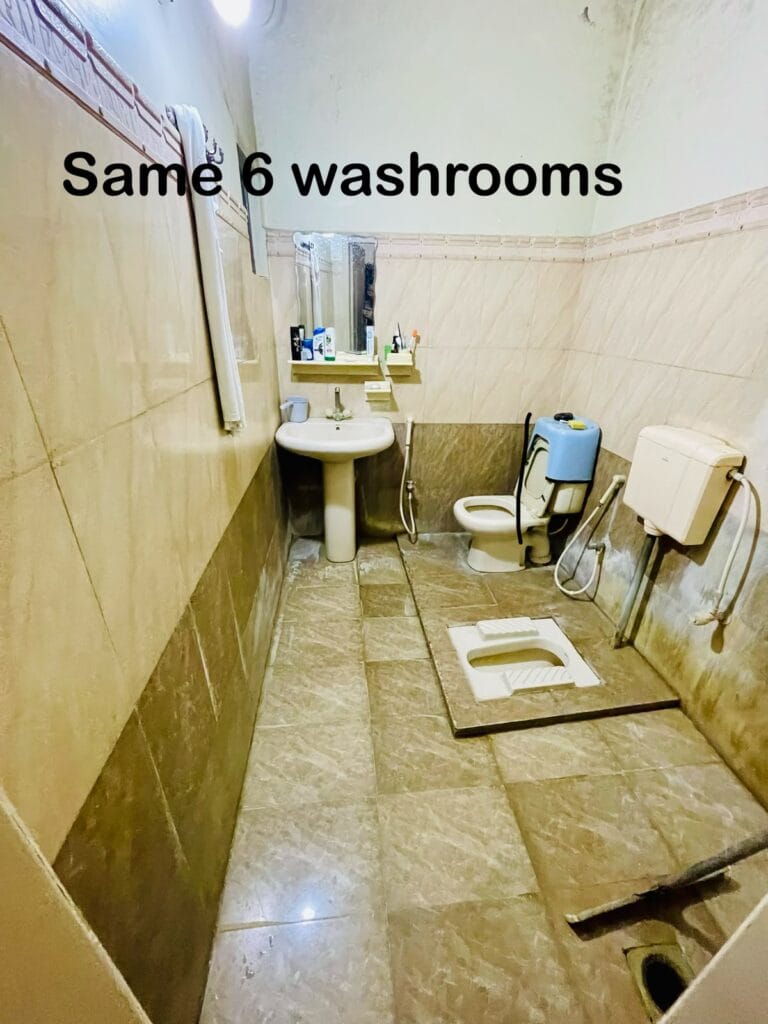 Washroom 2 in 10 Marla triple storey house for sale in Gulberg 3, Lahore