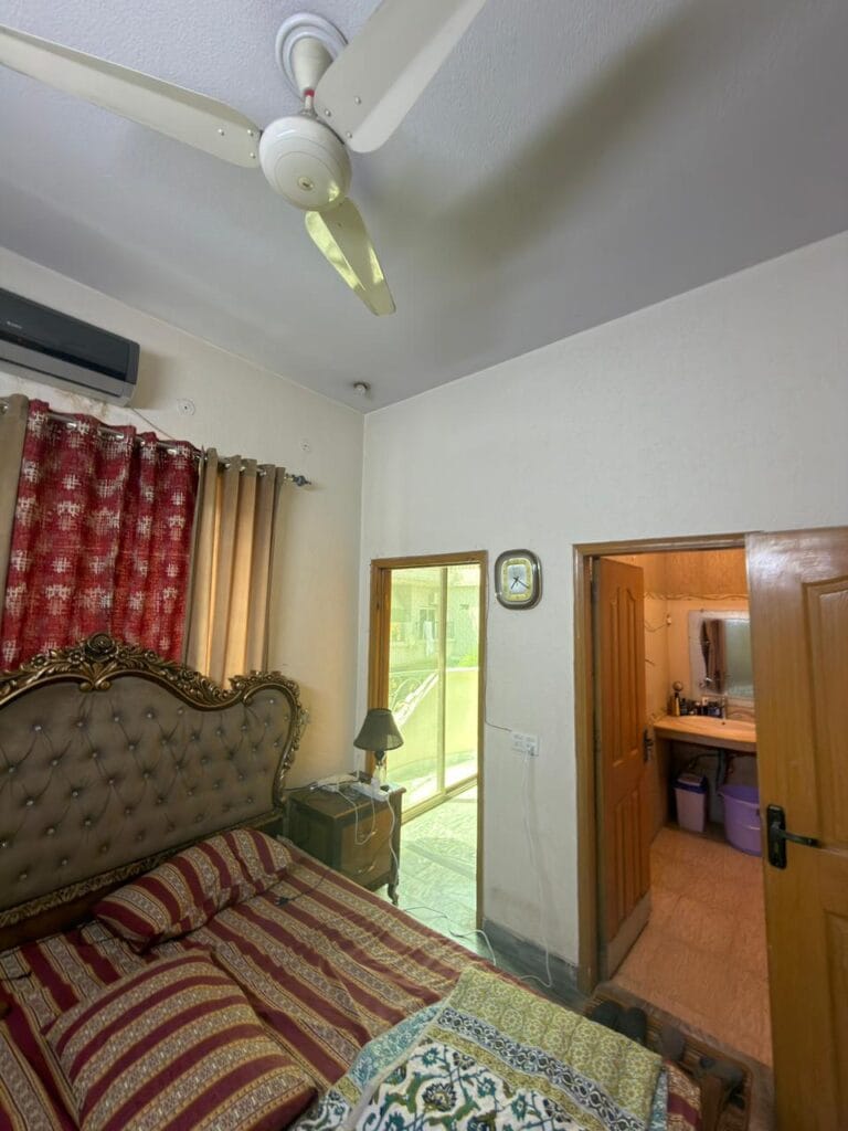 Bedroom with Attached Bathroom and Balcony – 3.5 Marla House Johar Town Lahore
