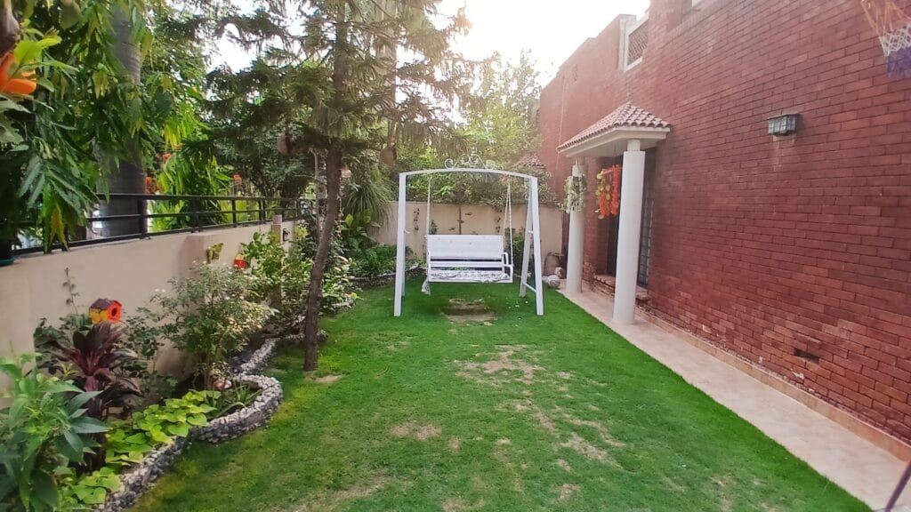 Lawn – 16 Marla House for Sale Valancia Society Lahore