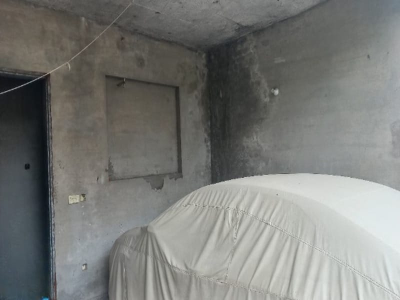 1-car covered parking at 8 Marla double storey Grey Structure house for sale in Dream Garden, Lahore